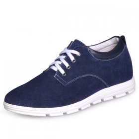 Blue Extra Height Shoes Men Casual Sneaker Shoes 2.36inches/ 6cm